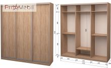 Шафа-купе Roko 3.222.242.60-3 3 ДСП 179.2