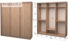 Шафа-купе Roko 3.222.242.60-3 3 ДСП 224.2