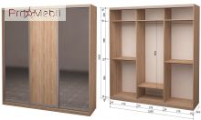 Шкаф-купе Roko 3.222.242.60-3 ДСП 2 зеркала 239.2