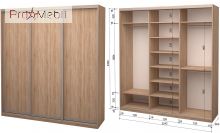 Шкаф-купе Roko 3.262.242.60-3 3 ДСП 224.2