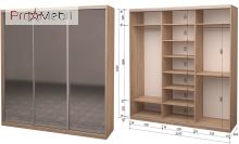 Шафа-купе Roko 3.262.242.60-3 3 дзеркала 224.2
