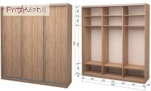 Шафа-купе Roko 3.333.242.60-2 3 ДСП 179.2