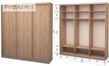 Шкаф-купе Roko 3.333.242.60-2 3 ДСП 224.2