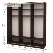 Шафа-купе Roko 3.333.242.60-2 2 ДСП дзеркало 179.2