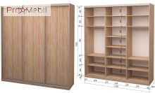 Шафа-купе Roko 3.464.242.60-2 3 ДСП 179.2