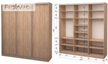 Шкаф-купе Roko 3.464.242.60-2 3 ДСП 239.2