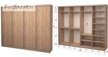 Шафа-купе Roko 4.2236.242.60-3 4 ДСП