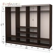 Шафа-купе Roko 4.2442.242.60-2 2 ДСП 2 дзеркала