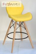 Стілець Напів-Барний Invar Bar 65 ЕК жовтий 12 Onder Mebli