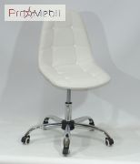 Стул офисный Alex Office ЭкоКожа белый Onder Mebli