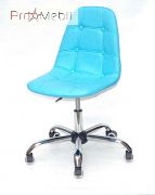 Стул офисный Alex Office ЭкоКожа голубой 52 Onder Mebli