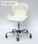 Стул офисный Invar Office ЭкоКожа молочный 56 Onder Mebli