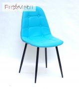 Стул Alex BK Metal ЭК голубой 52 Onder Mebli