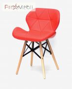 Стілець Invar XXL Екокожа червоний 05 Onder Mebli
