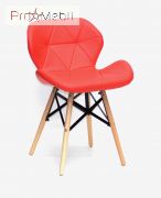 Стілець Invar XXL Екокожа червоний 05 Onder Mebli