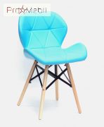 Стілець Invar XXL Екокожа блакитний 52 Onder Mebli