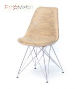 Стілець Milan Soft Chrom ML НК жовтий MR-201 Onder Mebli
