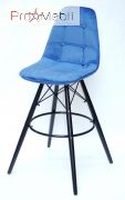 Стілець барний Alex Bar ВК Оксамит синій B-1 Onder Mebli