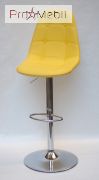 Стул барный Alex Bar CH-Base ЭК желтый 12 Onder Mebli