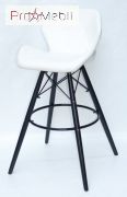 Стілець барний Invar ВК Bar ЕК білий Onder Mebli