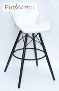 Стілець барний Invar ВК Bar ЕК білий Onder Mebli