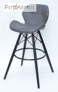 Стілець барний Invar ВК Bar ЕК сірий 21 Onder Mebli