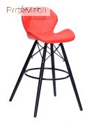 Стілець барний Invar ВК Bar ЕК червоний 05 Onder Mebli