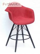 Стул Полу-Барный Leon Soft ВК Bar Вискоза красный K-9 Onder Mebli