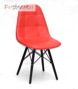 Стілець Alex BK ЕК червоний 05 Onder Mebli