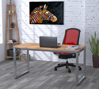 Письмовий стіл Q-160-36 сріблястий Loft Design