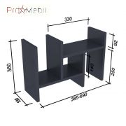 Надставка для стола NS-2 антрацит Loft Design