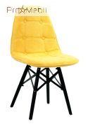 Стілець Alex XXL ВК Шеніл жовтий G-100 Onder Mebli