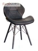 Стул Invar ВК ЭкоКожа черный Onder Mebli