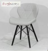 Стілець Invar ВК Екокожа сірий 10 Onder Mebli