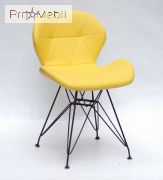 Стілець Invar ВК-ML Екокожа жовтий 12 Onder Mebli
