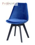 Стілець Milan Soft Оксамит BK синій B-1 Onder Mebli
