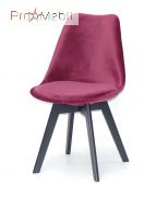 Стілець Milan Soft Оксамит BK бордо B-2 Onder Mebli