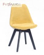 Стілець Milan Soft Шеніл BK жовтий G-100 Onder Mebli