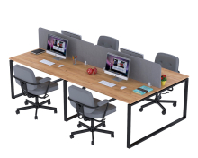 Письмовий стіл чотиримісний Open Office ND4-270x140 Loft Design