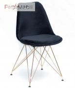 Стілець Milan Soft Оксамит GD-ML чорний B-4 Onder Mebli