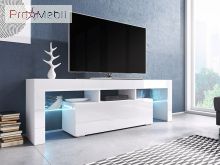 ТВ тумба 138 Toro білий матовий/білий глянець Cama