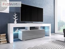 ТВ тумба 138 Toro білий матовий/сірий глянець Cama