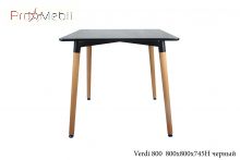 Стол Verdi 80 квадрат черный Onder Mebli