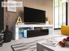 ТВ тумба 158 Toro білий матовий/чорний глянець Cama