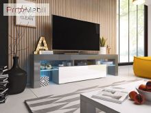 ТВ тумба 158 Toro сірий матовий/білий глянець Cama