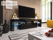 ТВ тумба 158 Toro чорний матовий/чорний глянець Cama