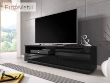 ТВ тумба Muza чорний матовий/чорний глянець Cama