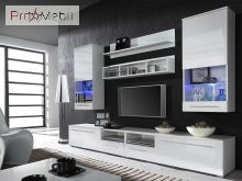 Стенка Luna белый матовый/белый глянец Cama