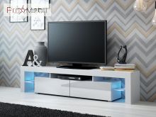 ТВ тумба Solo белый матовый/белый глянец Cama