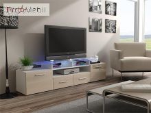 ТВ тумба Evora білий матовий/кремовий глянець Cama